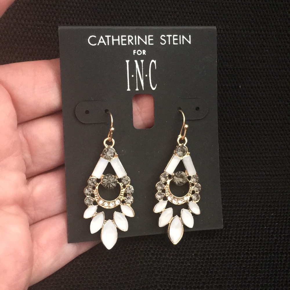INC earrings with some pretty stones , dangles